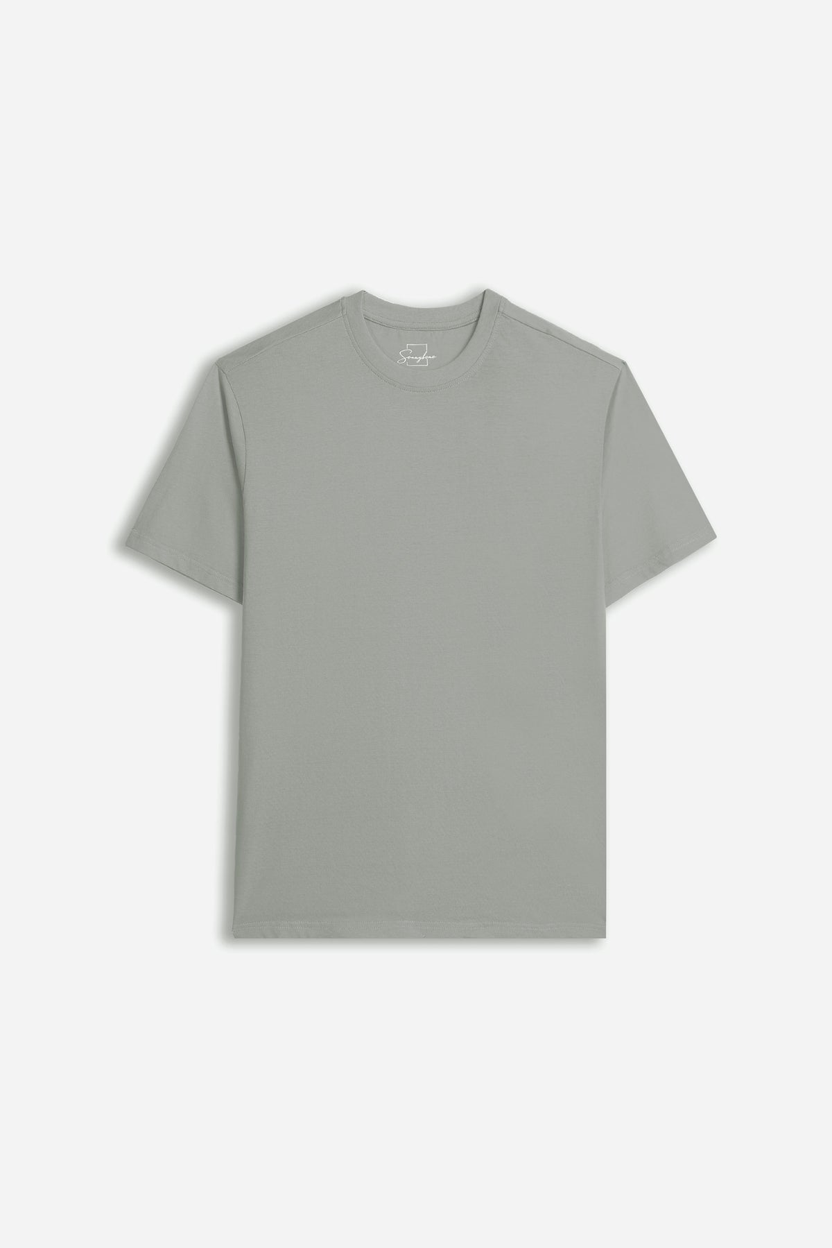 T-SHIRT GIROCOLLO BASIC GRIGIO SCURO
