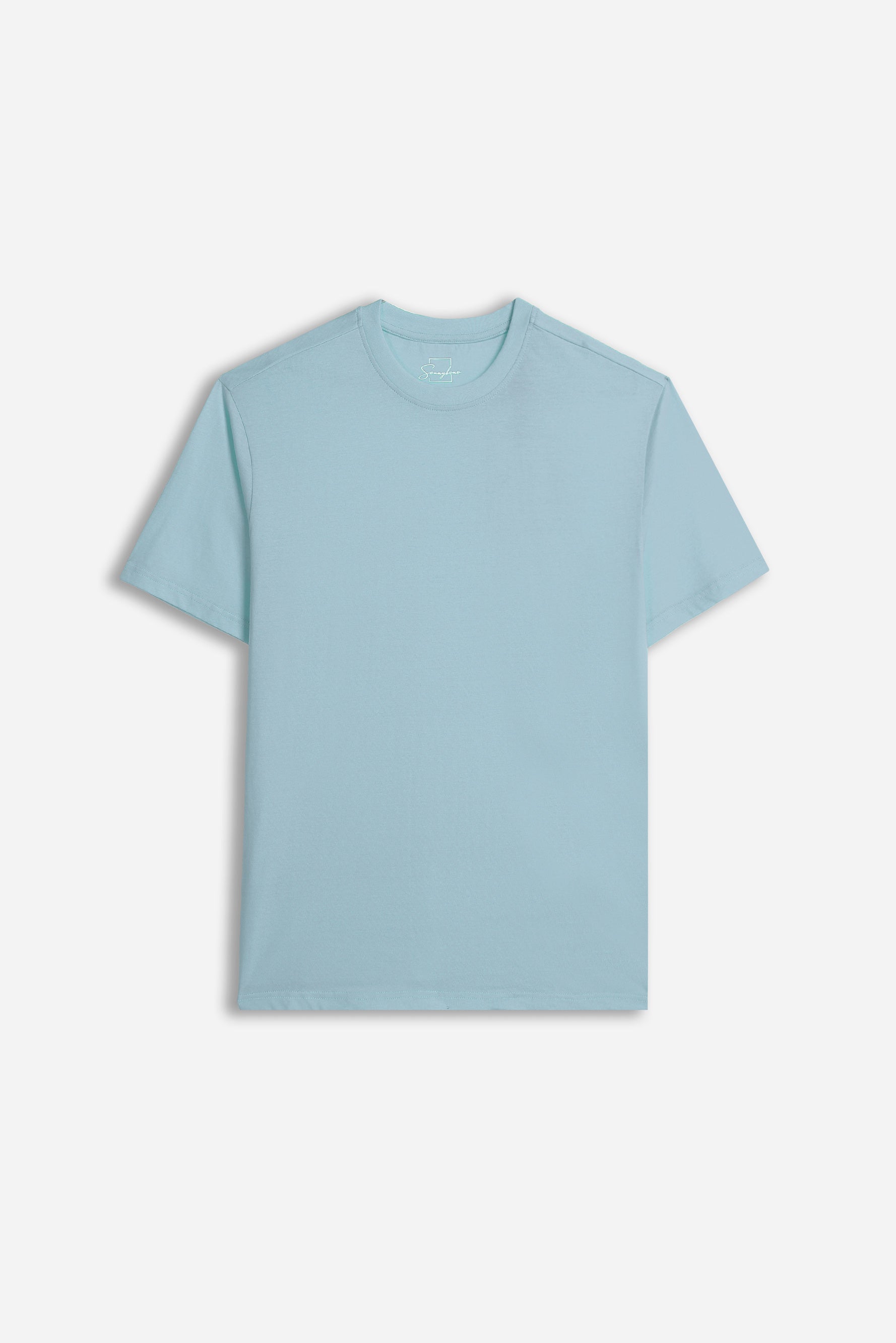 T-SHIRT GIROCOLLO BASIC POLVERE