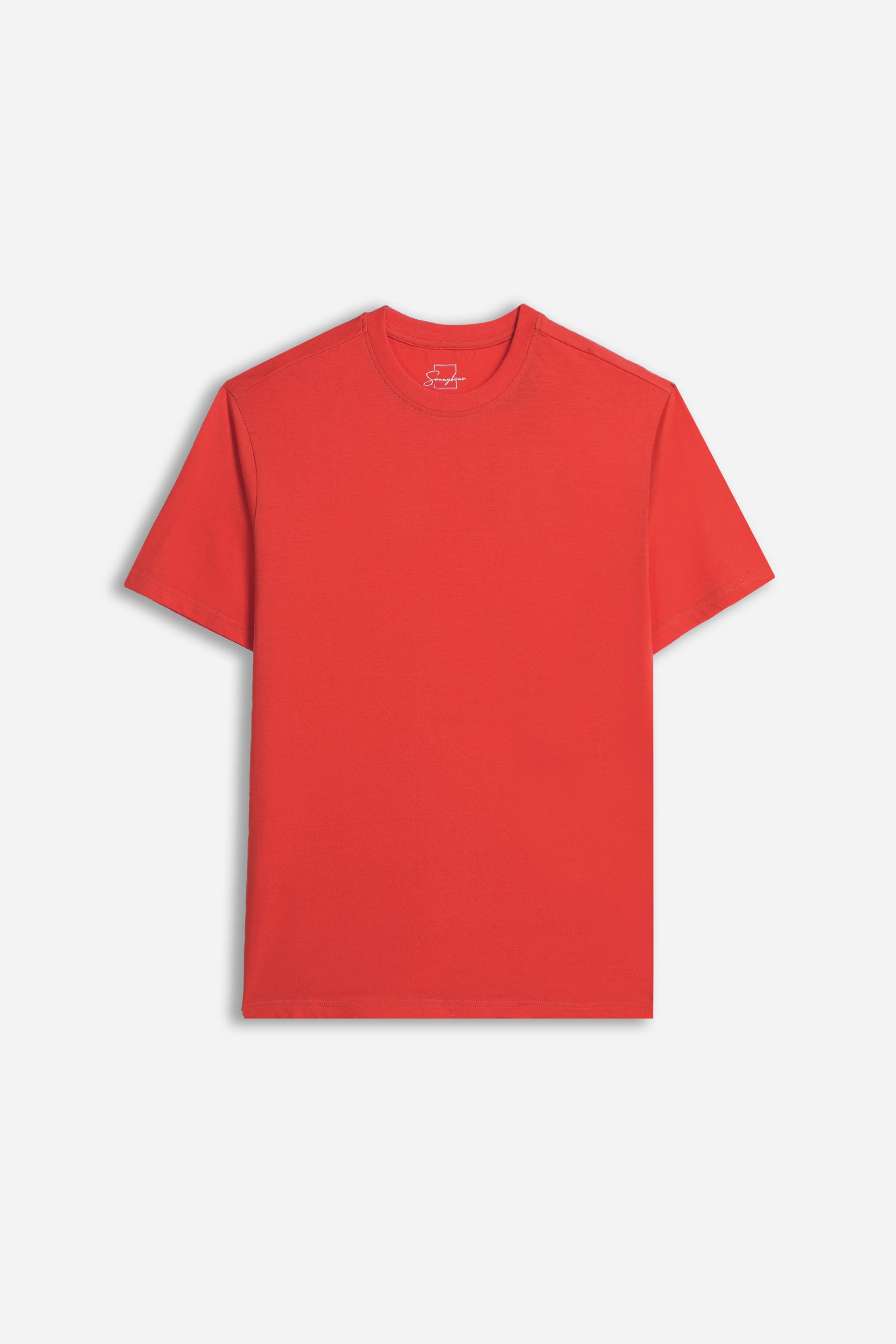 T-SHIRT GIROCOLLO BASIC ROSSO
