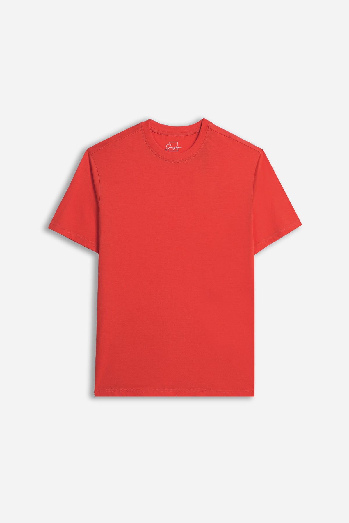 T-SHIRT GIROCOLLO BASIC ROSSO