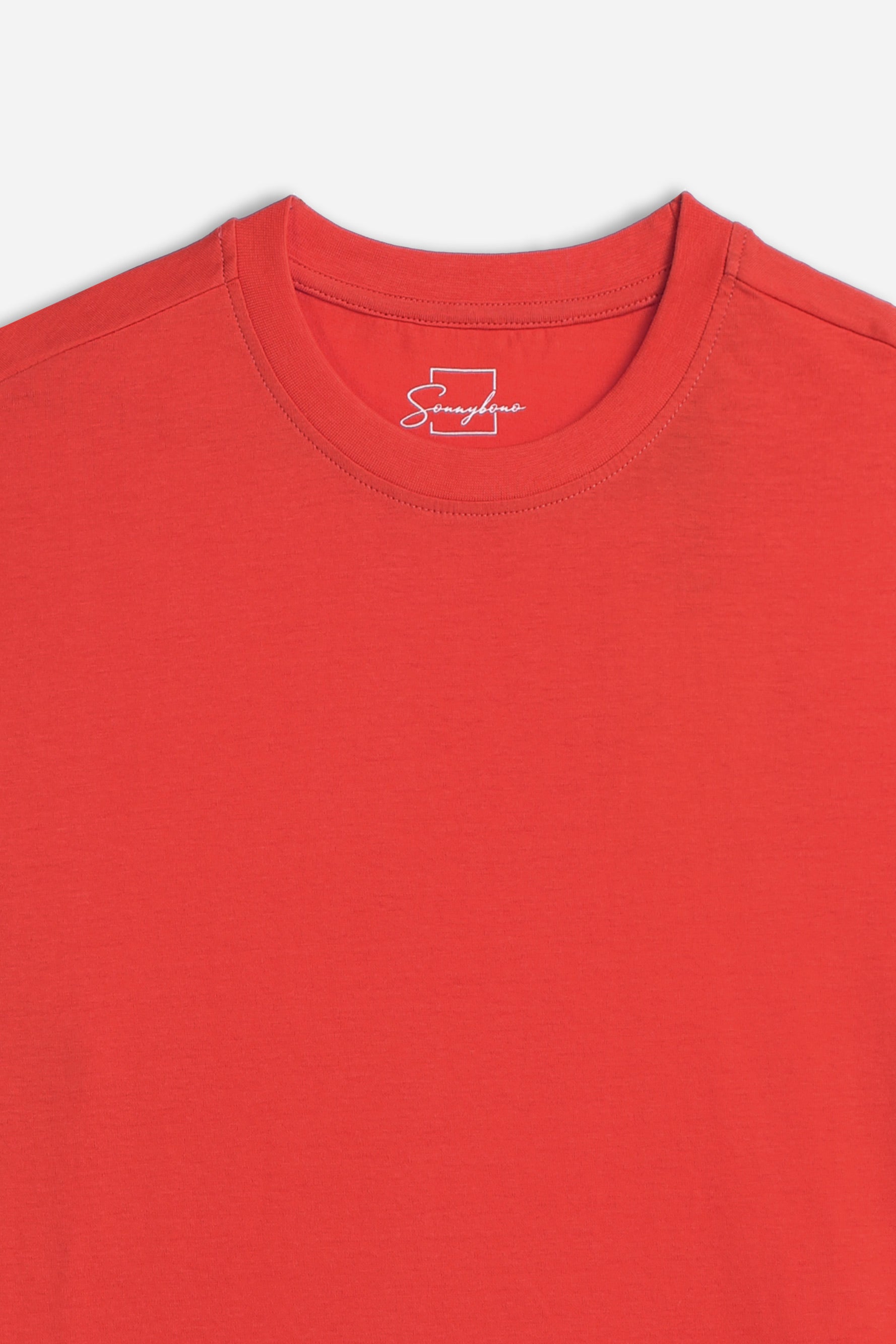 T-SHIRT GIROCOLLO BASIC ROSSO
