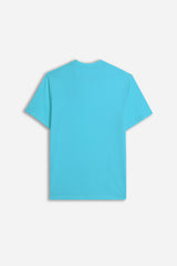 T-SHIRT GIROCOLLO BASIC TURCHESE