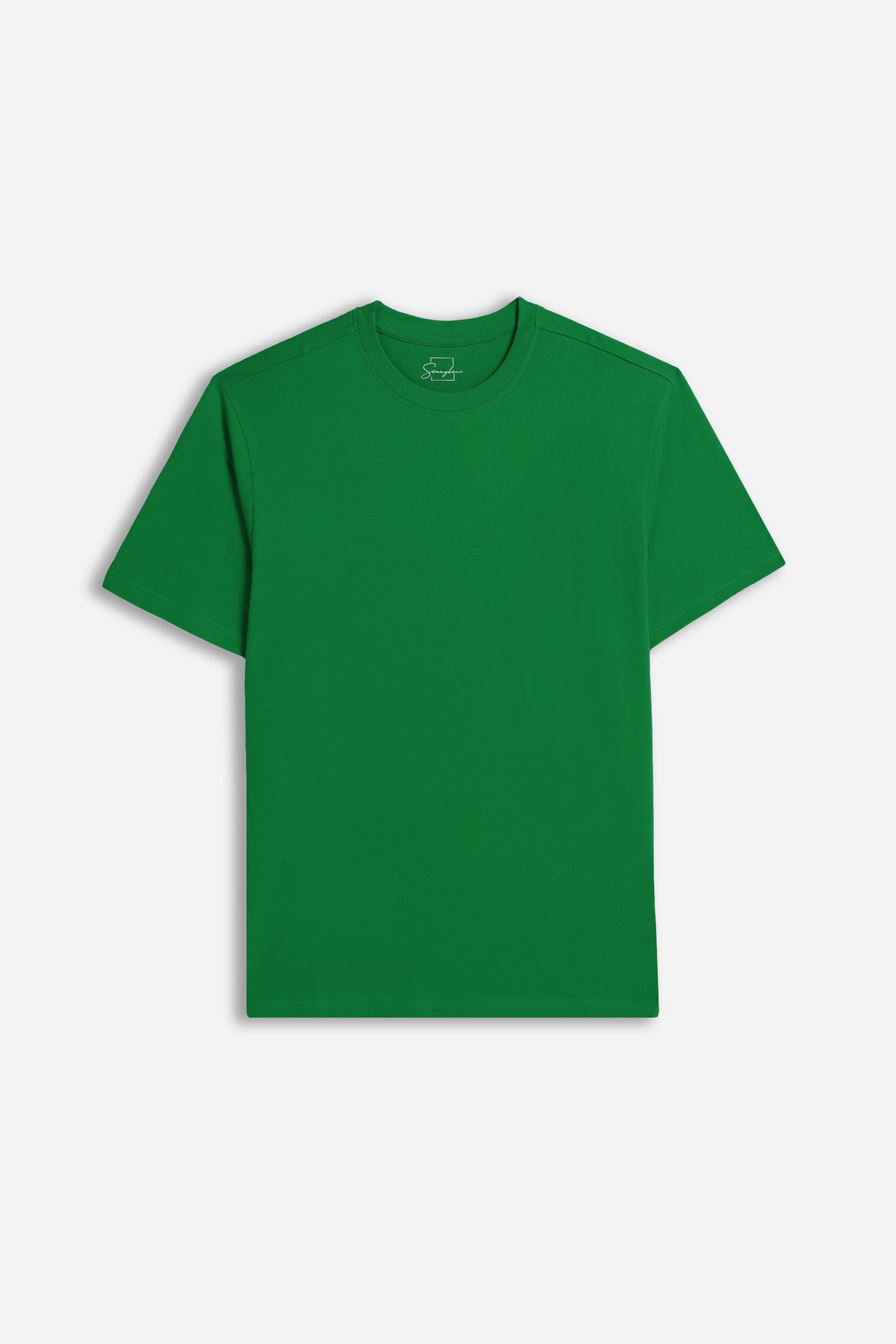 T-SHIRT GIROCOLLO BASIC VERDE