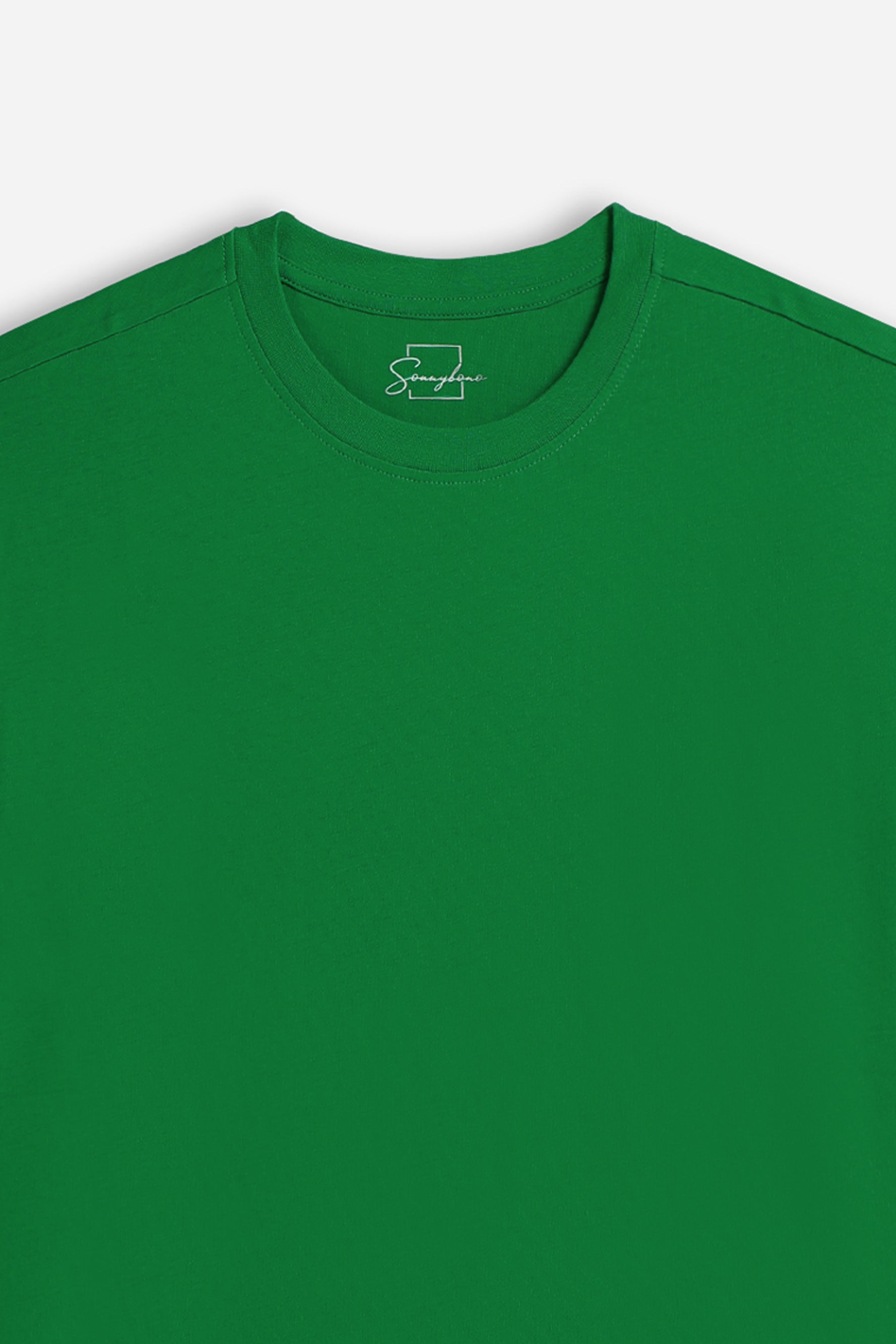 T-SHIRT GIROCOLLO BASIC VERDE