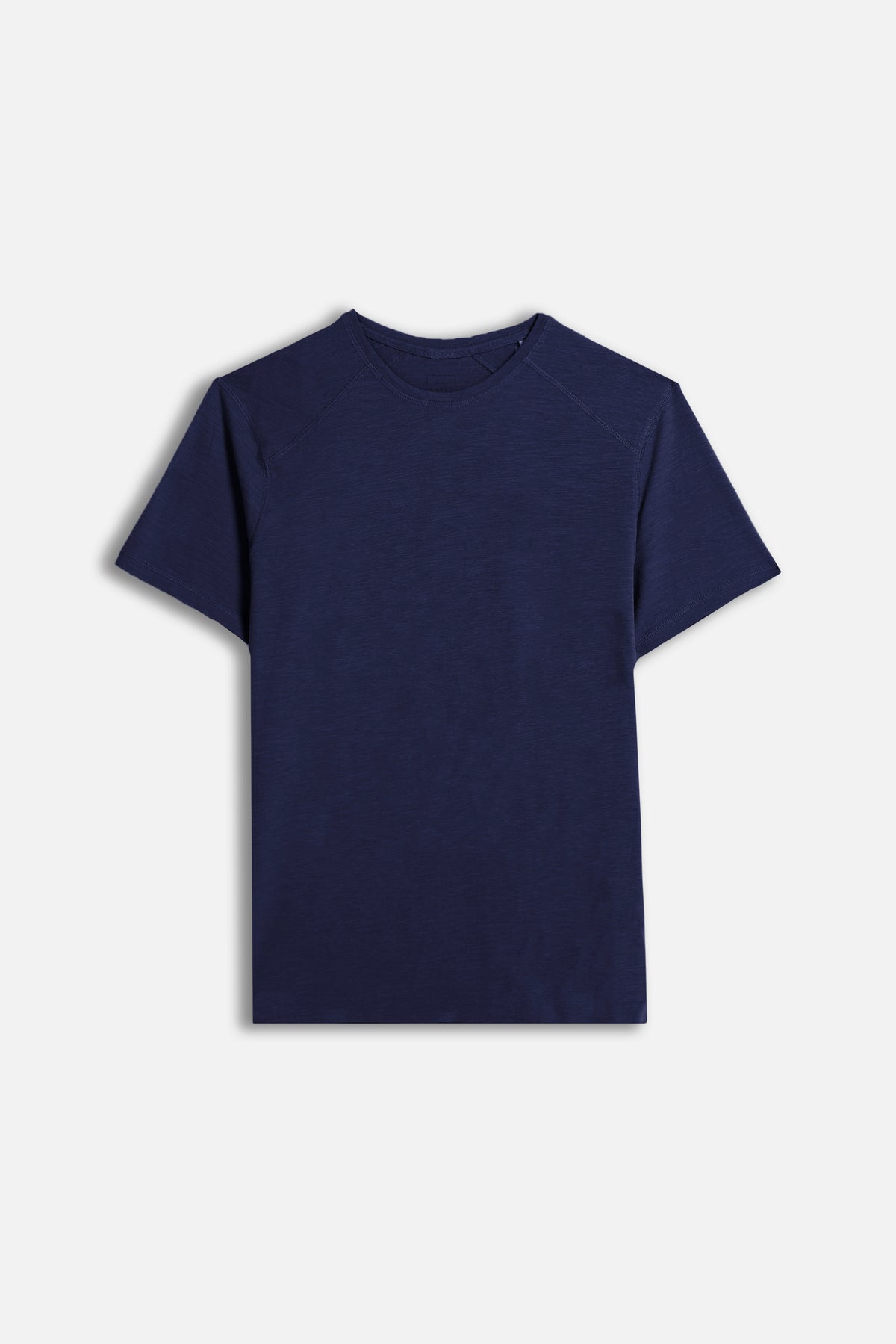 T-SHIRT IN COTONE SLUB INDACO