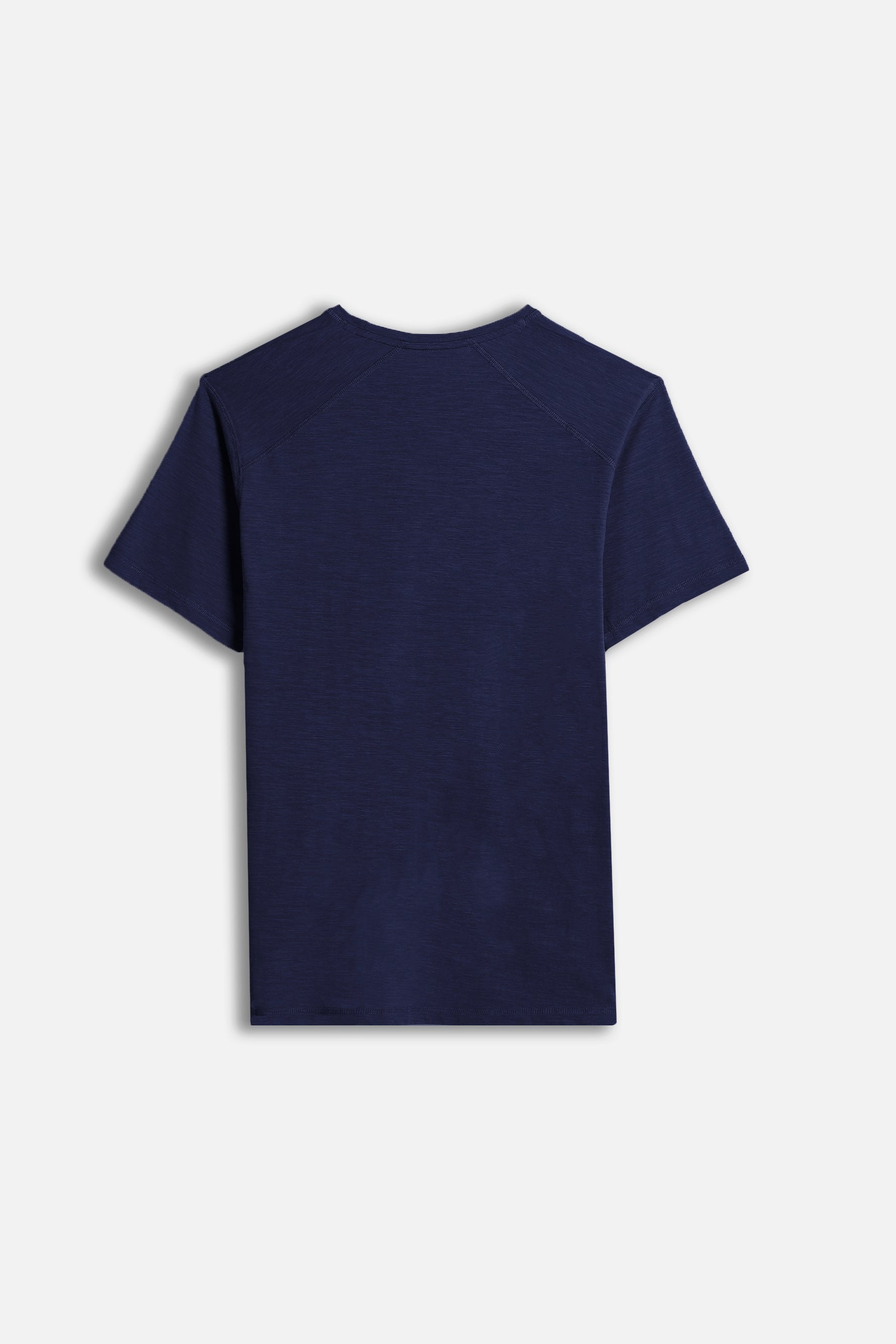T-SHIRT IN COTONE SLUB INDACO