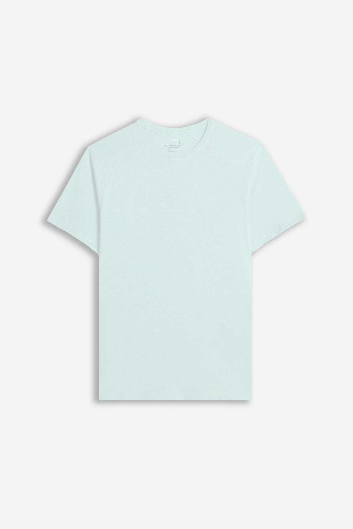 T-SHIRT GIROCOLLO BASIC SLUB CIELO