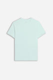 T-SHIRT GIROCOLLO BASIC SLUB CIELO