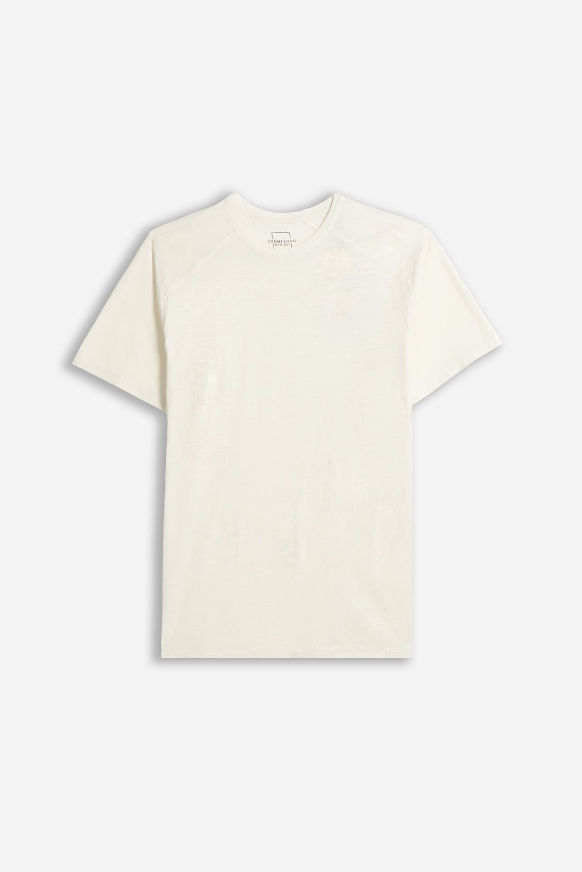 T-SHIRT GIROCOLLO BASIC SLUB GESSO