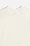 T-SHIRT GIROCOLLO BASIC SLUB GESSO