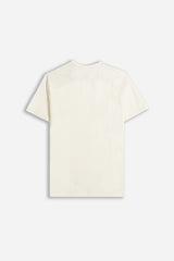T-SHIRT GIROCOLLO BASIC SLUB GESSO
