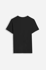 T-SHIRT GIROCOLLO BASIC SLUB NERO