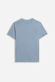 T-SHIRT GIROCOLLO BASIC SLUB POLVERE