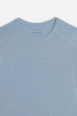 T-SHIRT GIROCOLLO BASIC SLUB POLVERE