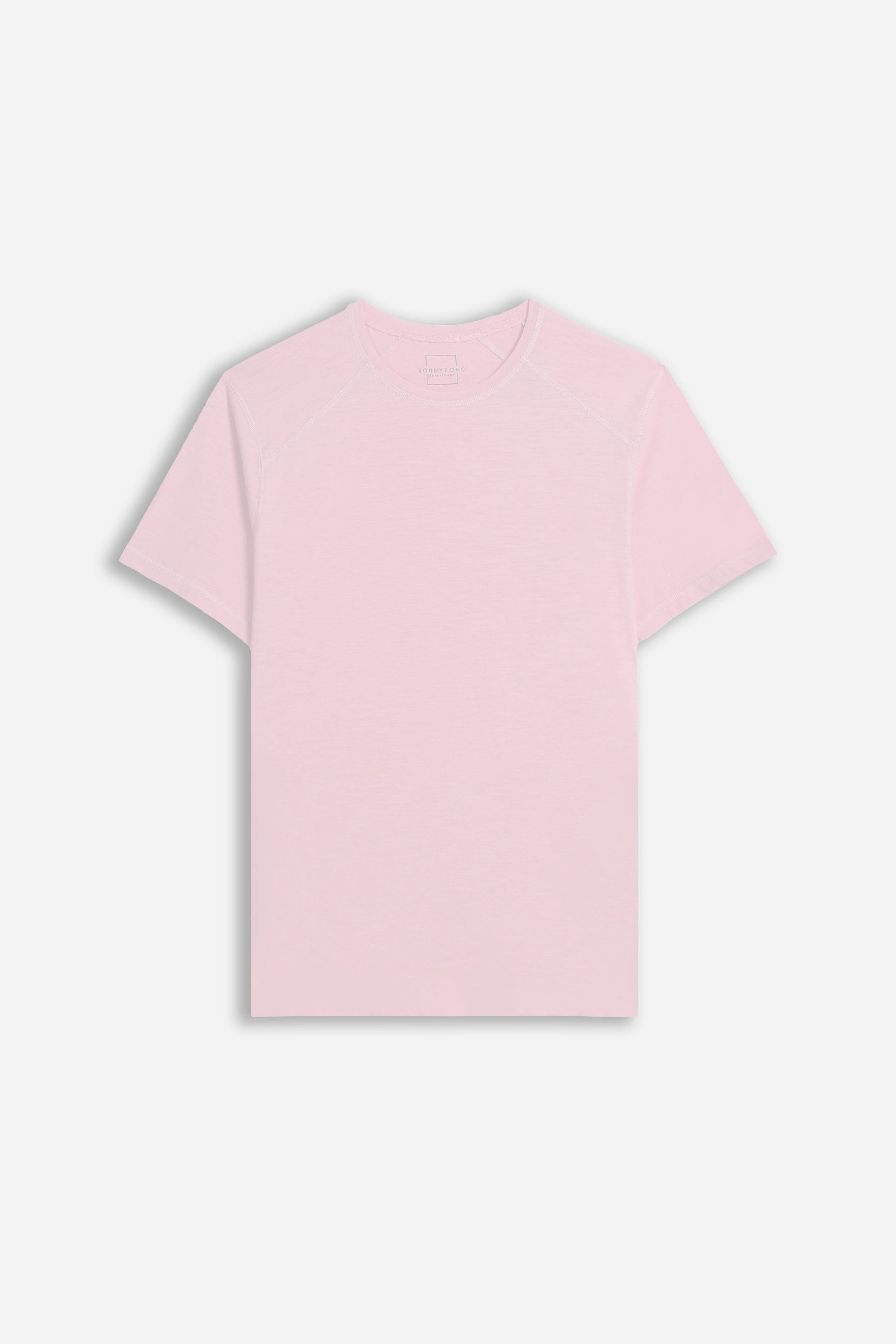 T-SHIRT GIROCOLLO BASIC SLUB ROSA