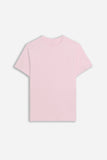 T-SHIRT GIROCOLLO BASIC SLUB ROSA