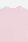 T-SHIRT GIROCOLLO BASIC SLUB ROSA