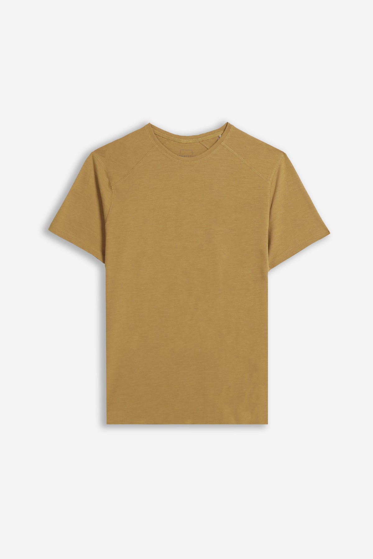 T-SHIRT GIROCOLLO BASIC SLUB SABBIA