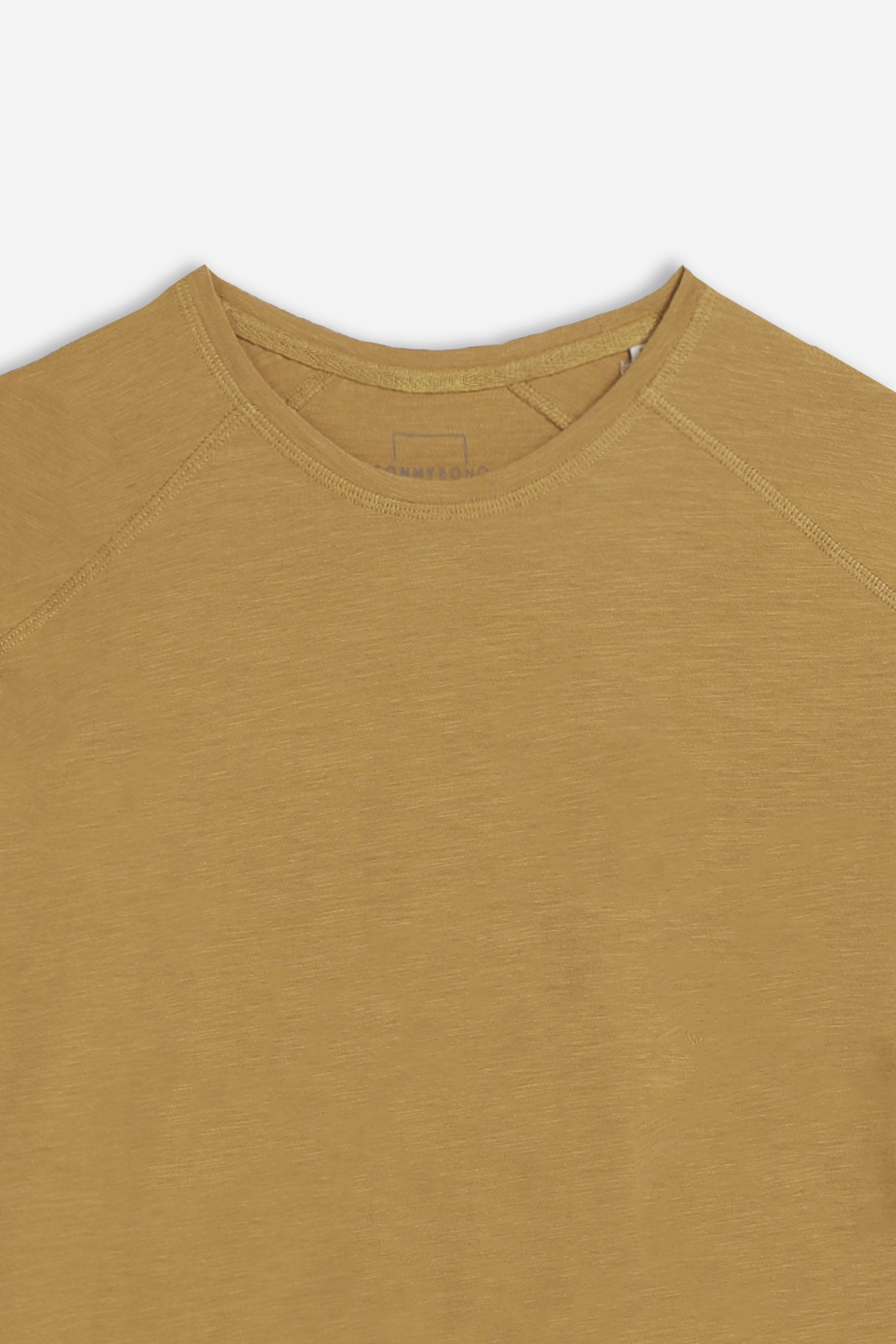 T-SHIRT GIROCOLLO BASIC SLUB SABBIA