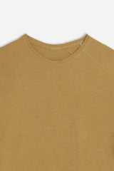T-SHIRT GIROCOLLO BASIC SLUB SABBIA