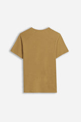 T-SHIRT GIROCOLLO BASIC SLUB SABBIA