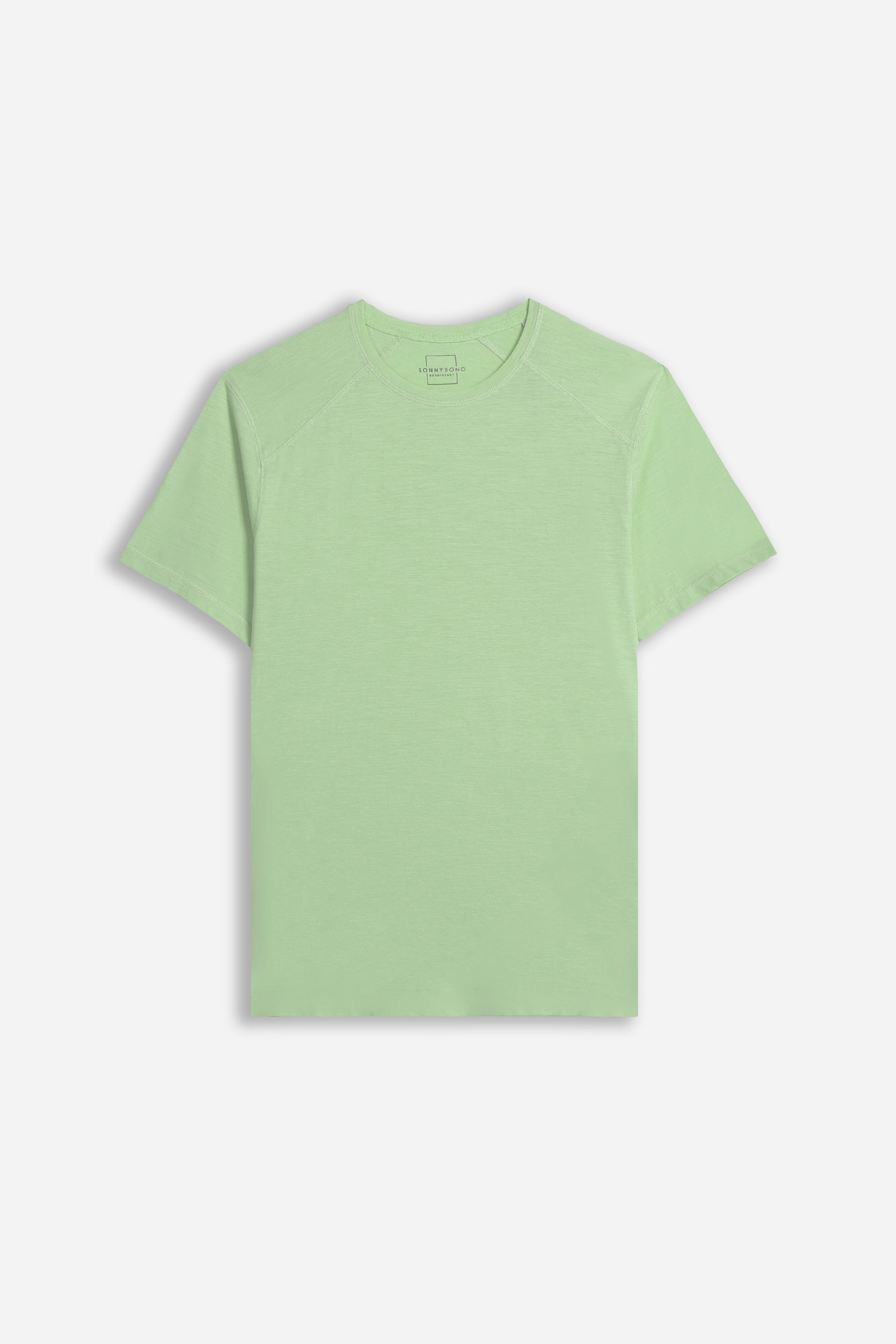 T-SHIRT GIROCOLLO BASIC SLUB SALVIA