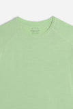 T-SHIRT GIROCOLLO BASIC SLUB SALVIA