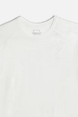 T-SHIRT GIROCOLLO BASIC SLUB GRIGIO GHIACCIO