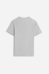 T-SHIRT SLUB  SERAFINO CON TASCHINO GRIGIO