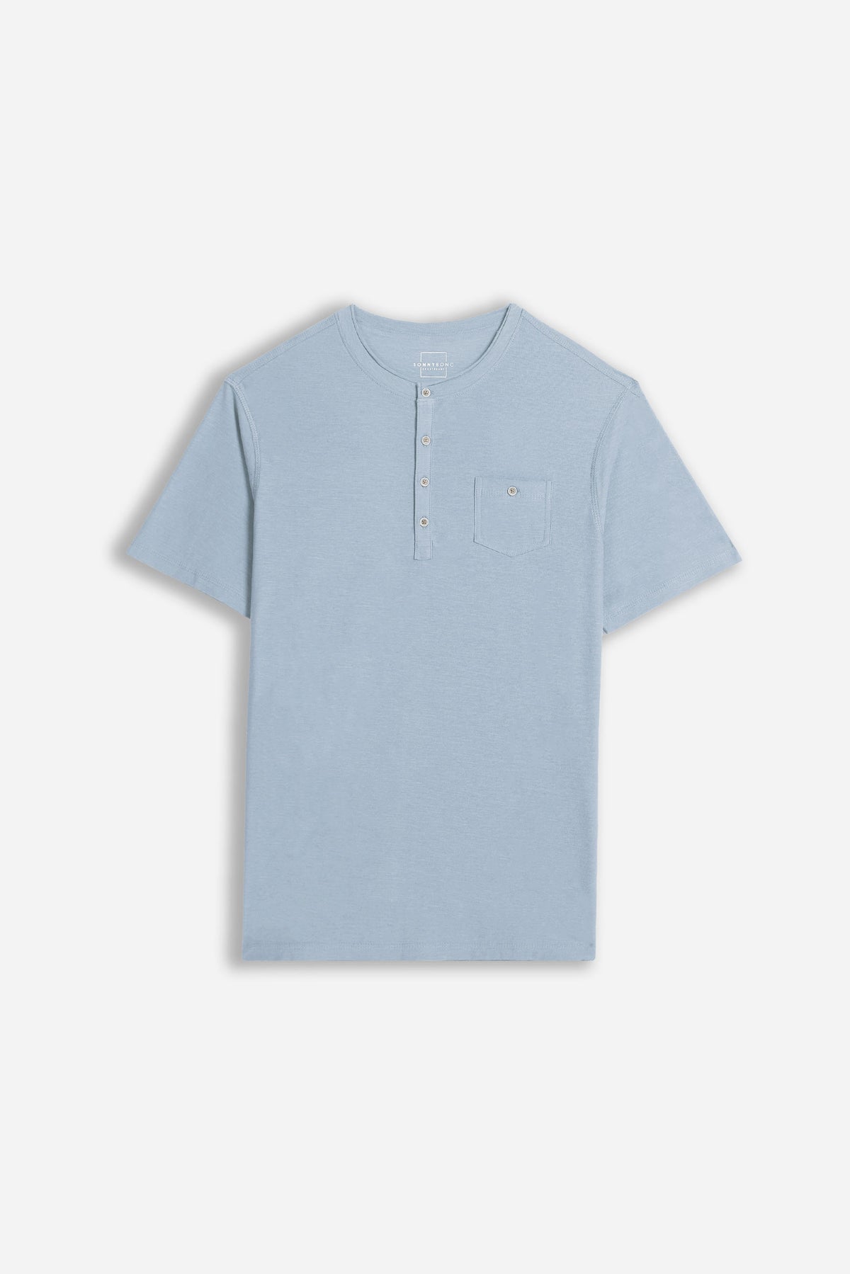T-SHIRT SLUB SERAFINO CON TASCHINO POLVERE
