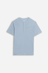 T-SHIRT SLUB SERAFINO CON TASCHINO POLVERE