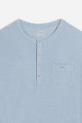 T-SHIRT SLUB SERAFINO CON TASCHINO POLVERE