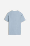 T-SHIRT SLUB  SERAFINO CON TASCHINO POLVERE