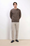 MAGLIA GIROCOLLO CASHMERE LIKE TORTORA