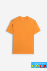 T-SHIRT GIROCOLLO BASIC ARANCIO
