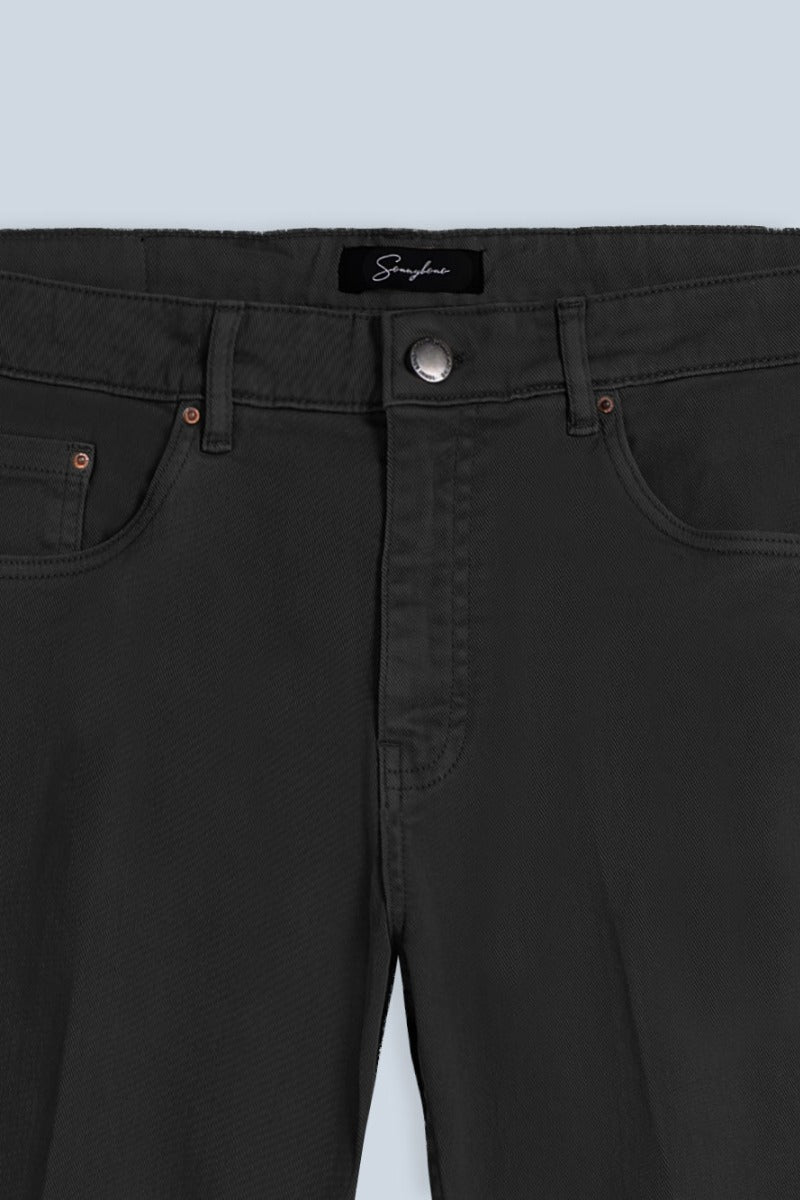 PANTALONI 5 TASCHE IN BULL NERO