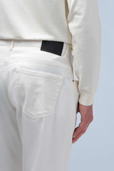 PANTALONI 5 TASCHE IN BULL PANNA