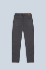 PANTALONI 5 TASCHE IN GABARDINA COMFORT GRIGIO SCURO