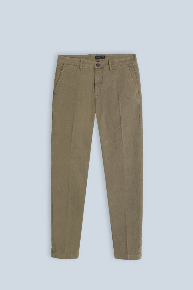 PANTALONI CHINOS VERDE MILITARE