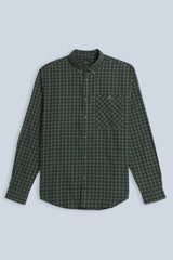 CAMICIA IN FLANELLA LEGGERA F VERDE