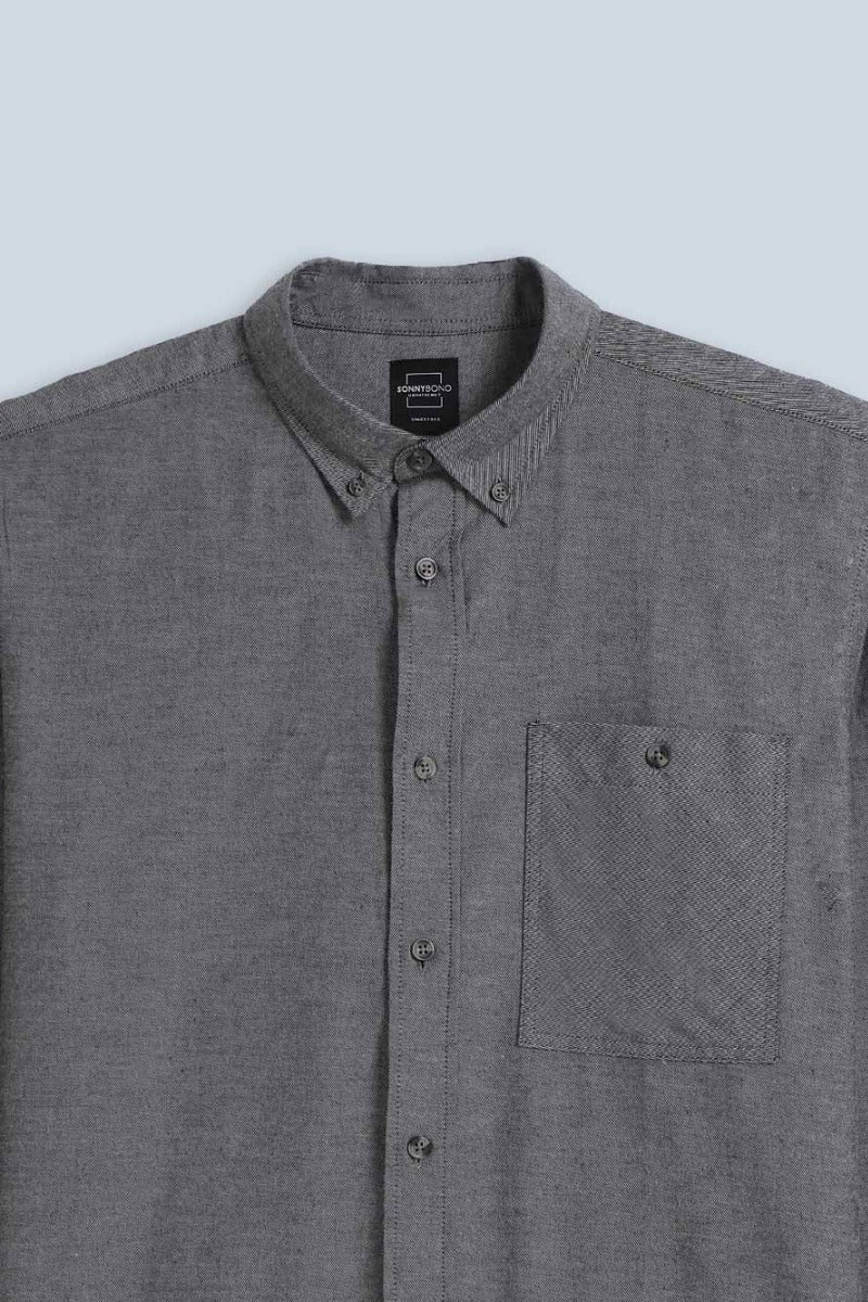 CAMICIA IN FLANELLA LEGGERA GRIGIO