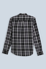 CAMICIA IN FLANELLA LEGGERA F NERO