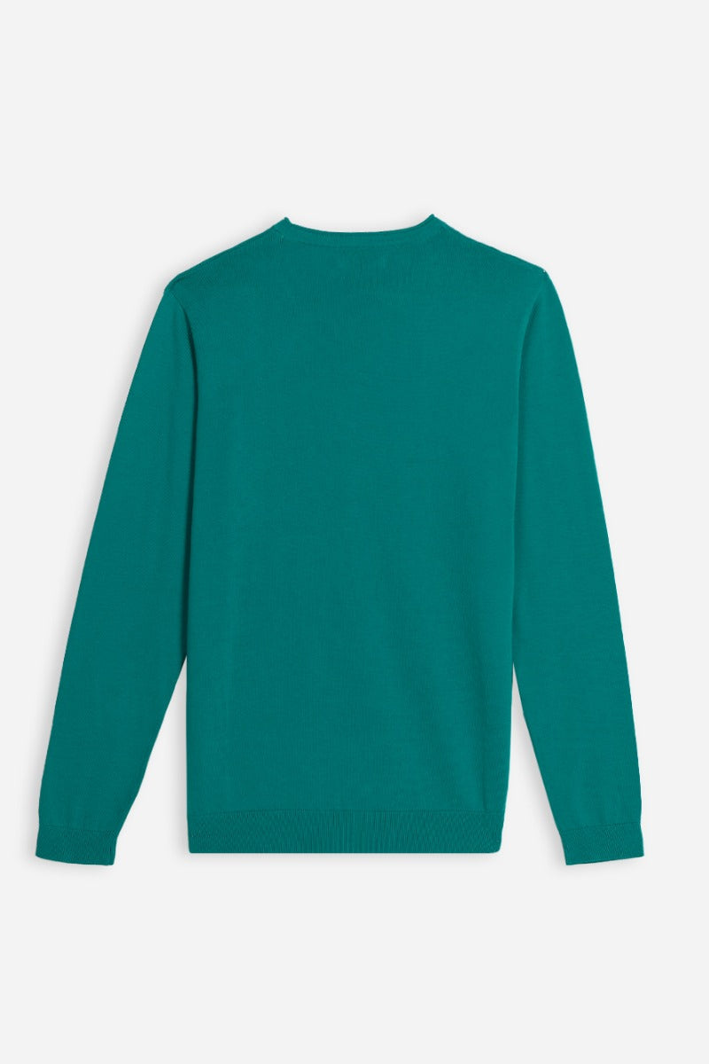 MAGLIA GIROCOLLO CHICCO RISO VERDE SMERALDO