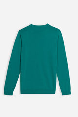 MAGLIA GIROCOLLO CHICCO RISO VERDE SMERALDO