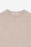 T-SHIRT OVERLOCK COTONE FIAMMATO BEIGE - Sonnybono