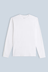 T-SHIRT GIROCOLLO MANICA LUNGA BIANCO