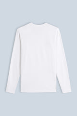 T-SHIRT GIROCOLLO MANICA LUNGA BIANCO