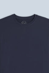 T-SHIRT GIROCOLLO MANICA LUNGA BLEU