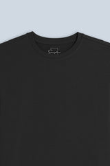 T-SHIRT GIROCOLLO MANICA LUNGA NERO