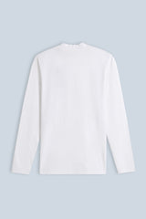 T-SHIRT LUPETTO MANICA LUNGA BIANCO